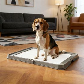 Urine pad holder, dog garbage bin, pet pad, cat litter box, gray