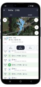 Get Realtime SMS/Live Tracking Data w/ Pet Tracker GPS Dog Collar Tracker Size:S